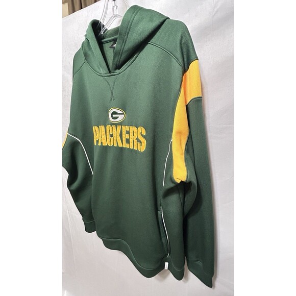 NFL Team Mens XL Green Bay Packers Hooded Long sleeve Sweatshirt - Picture 6 of 9